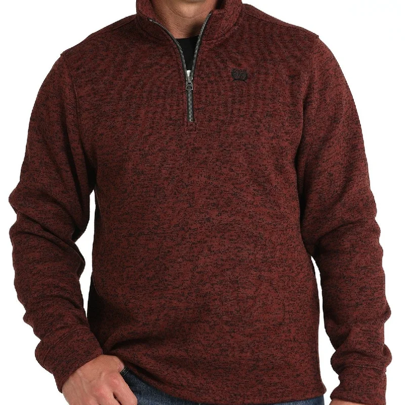 Men's Sequined Trimmed Sweater in Gold for a Glamorous New Year's PartyCinch Men's Logo Quarter Zip Pullover Sweater in Burgundy Men's Sequined Trimmed Sweater in Gold for a Glamorous New Year's PartyCinch Men's Logo Quarter Zip Pullover Sweater in Burgundy