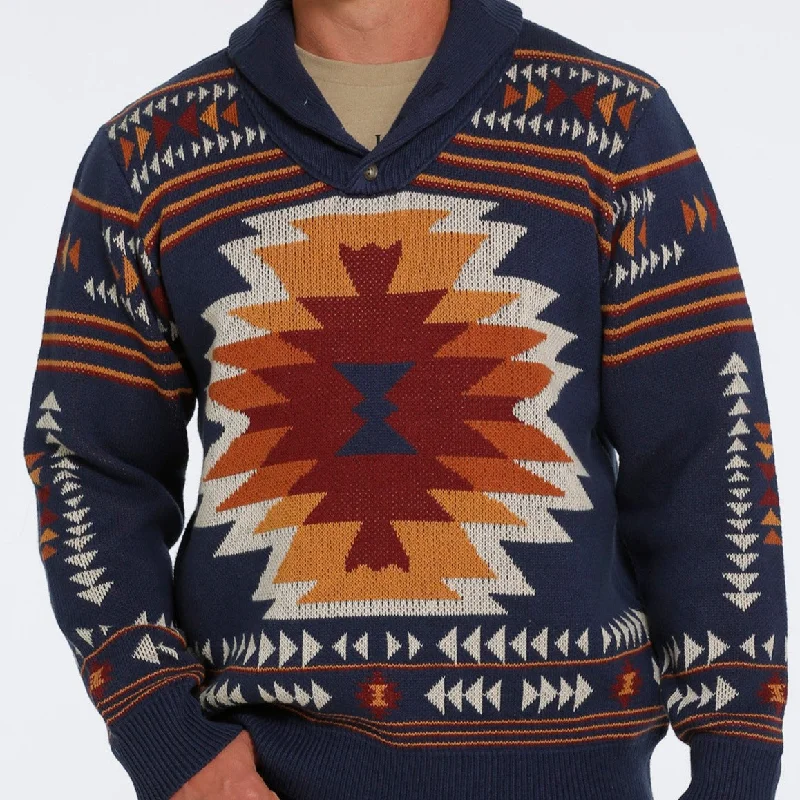 Men's Jacquard Patterned Wool - Acrylic Sweater in Purple for a Sophisticated Autumn OutfitCinch Men's Navy Pullover Sweater Men's Jacquard Patterned Wool - Acrylic Sweater in Purple for a Sophisticated Autumn OutfitCinch Men's Navy Pullover Sweater