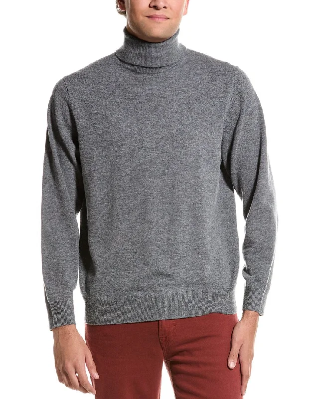 Men's Cable - Knit Turtleneck Merino Wool Sweater in Charcoal for a Winter Business LookDouglas Anthony Turtleneck Wool Sweater Men's Cable - Knit Turtleneck Merino Wool Sweater in Charcoal for a Winter Business LookDouglas Anthony Turtleneck Wool Sweater