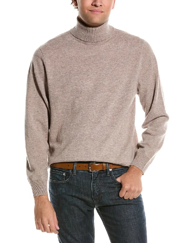 Men's Fringe - Trimmed Boho - Style Sweater in Beige for a Music Festival VibeDouglas Anthony Turtleneck Wool Sweater Men's Fringe - Trimmed Boho - Style Sweater in Beige for a Music Festival VibeDouglas Anthony Turtleneck Wool Sweater