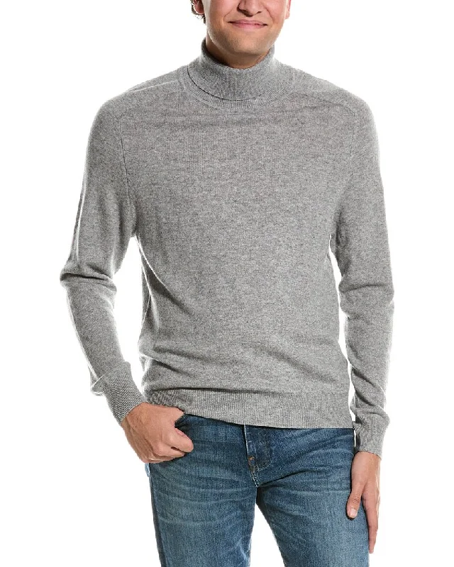 Men's Cable - Knit Sweater Dress in Gray for a Unique and Comfortable One - Piece OptionKier+J Turtleneck Wool & Cashmere-Blend Sweater Men's Cable - Knit Sweater Dress in Gray for a Unique and Comfortable One - Piece OptionKier+J Turtleneck Wool & Cashmere-Blend Sweater