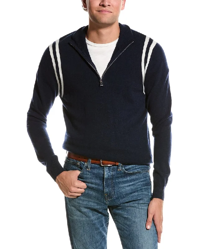 Men's Cable - Knit Turtleneck Merino Wool Sweater in Charcoal for a Winter Business LookKier + J Wool & Cashmere-Blend 1/4-Zip Sweater Men's Cable - Knit Turtleneck Merino Wool Sweater in Charcoal for a Winter Business LookKier + J Wool & Cashmere-Blend 1/4-Zip Sweater