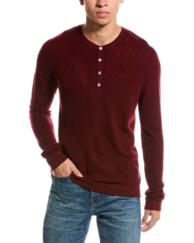 Men's Shearling - Lined Leather Sweater in Brown for a Rugged and Warm Winter EnsembleKier+J Wool & Cashmere-Blend Henley Sweater Men's Shearling - Lined Leather Sweater in Brown for a Rugged and Warm Winter EnsembleKier+J Wool & Cashmere-Blend Henley Sweater