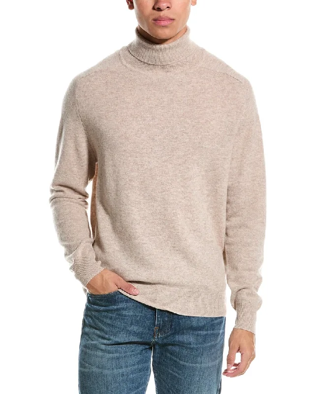 Plus Size Men's Striped Cotton - Blend Sweater in Navy and White for a Nautical - Themed VacationKier+J Wool & Cashmere-Blend Turtleneck Sweater Plus Size Men's Striped Cotton - Blend Sweater in Navy and White for a Nautical - Themed VacationKier+J Wool & Cashmere-Blend Turtleneck Sweater