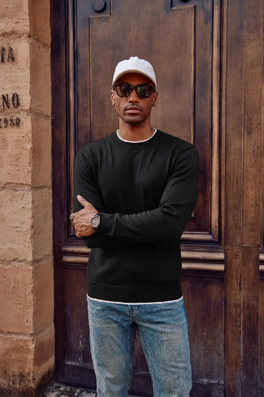 Men's Embroidered Pullover in Red with Floral Details for a Spring - Inspired StyleMen Contrast Color Sweater Long Sleeve Crew Neck Pullover Jumper Men's Embroidered Pullover in Red with Floral Details for a Spring - Inspired StyleMen Contrast Color Sweater Long Sleeve Crew Neck Pullover Jumper