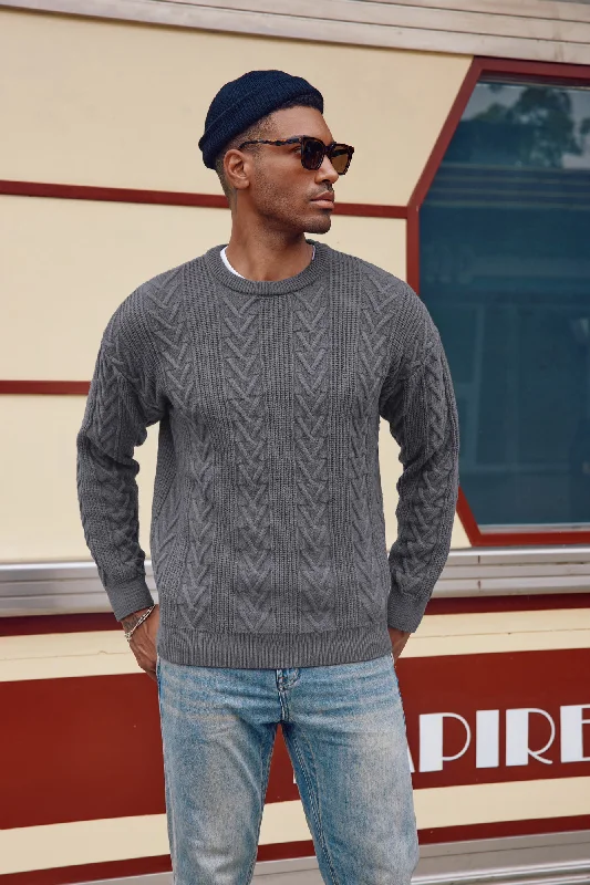 Plus Size Men's Striped Pullover in Navy and White for a Nautical - Inspired LookMens Crewneck Sweater Casual Cable Knit Pullover Sweater Drop Shoulder Solid Knitted Sweaters Plus Size Men's Striped Pullover in Navy and White for a Nautical - Inspired LookMens Crewneck Sweater Casual Cable Knit Pullover Sweater Drop Shoulder Solid Knitted Sweaters