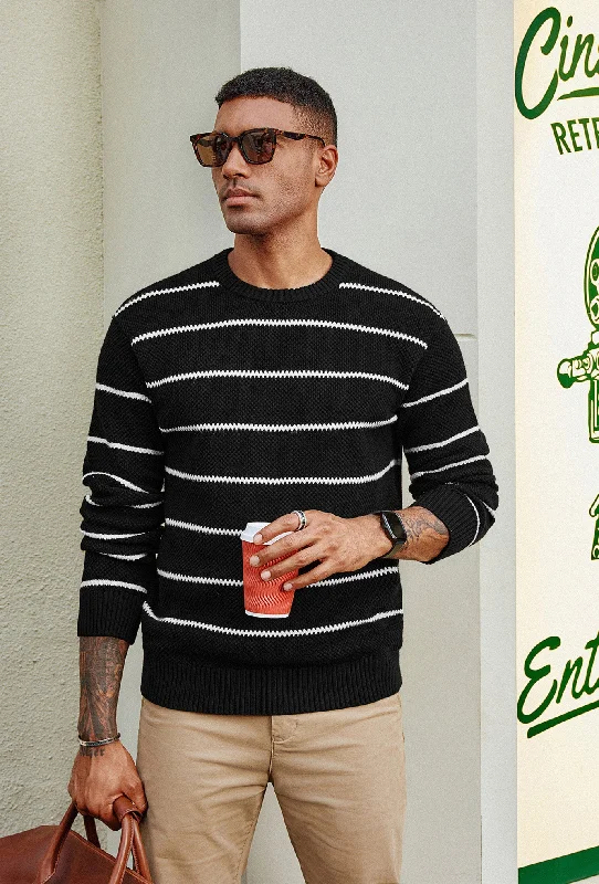 Men's Fleece - Lined Pullover in Brown for Outdoor Activities in WinterMen Honeycomb-Textured Sweater Long Sleeve Crew Neck Ribbed Cuff Pullover Men's Fleece - Lined Pullover in Brown for Outdoor Activities in WinterMen Honeycomb-Textured Sweater Long Sleeve Crew Neck Ribbed Cuff Pullover