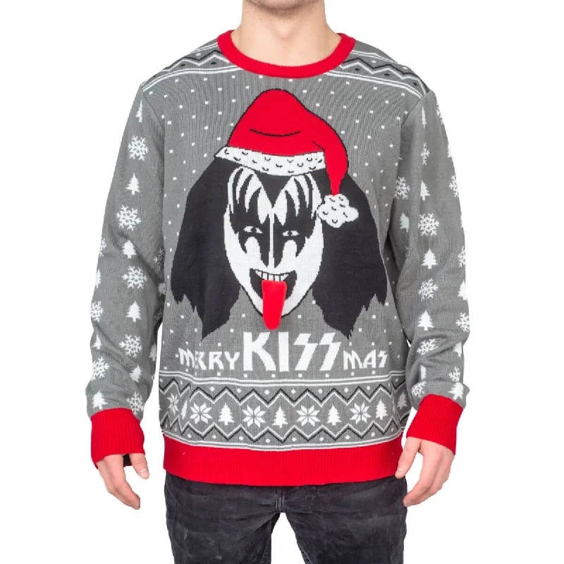 Men's Sequined Trimmed Sweater in Gold for a Glamorous New Year's PartyMerry Kissmas Flappy Sweater Kiss Ugly Christmas Sweater Men's Sequined Trimmed Sweater in Gold for a Glamorous New Year's PartyMerry Kissmas Flappy Sweater Kiss Ugly Christmas Sweater