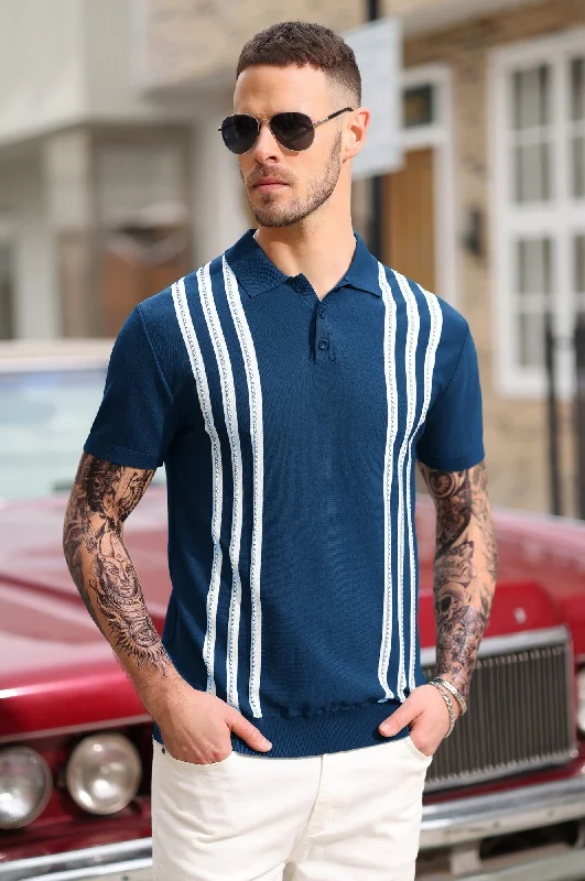 Men's Graphic Print Pullover in White with a Retro Design for a Trendy Streetwear LookPJ Paul Jones Men's Vintage Stripe Knitted Polo Pullover Shirts Short Sleeve Golf Knit Mens Polo Shirt Men's Graphic Print Pullover in White with a Retro Design for a Trendy Streetwear LookPJ Paul Jones Men's Vintage Stripe Knitted Polo Pullover Shirts Short Sleeve Golf Knit Mens Polo Shirt