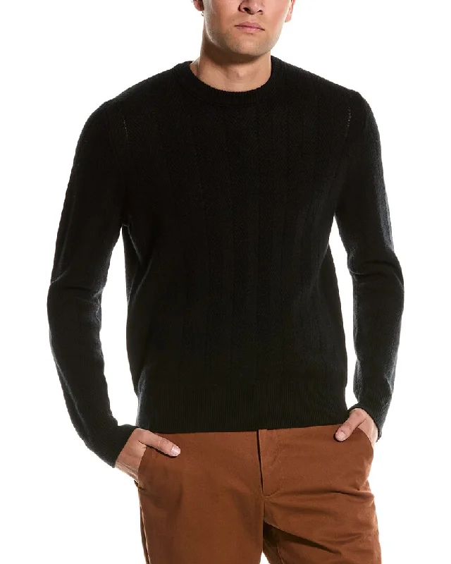 Slim Fit Men's Long - Sleeve Cotton - Linen Blend Sweater in Beige for a Summer Casual Lookrag & bone Durham Herringbone Cashmere Crewneck Sweater Slim Fit Men's Long - Sleeve Cotton - Linen Blend Sweater in Beige for a Summer Casual Lookrag & bone Durham Herringbone Cashmere Crewneck Sweater
