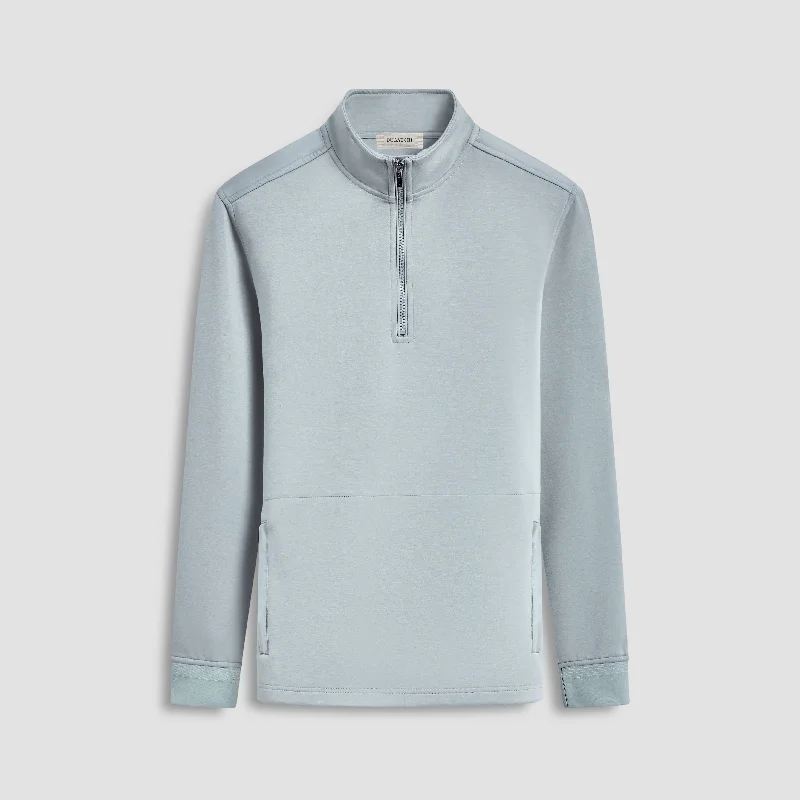 Regular Fit Men's Denim - Look Pullover in Blue for a Casual and Edgy OutfitSoft Touch Performance Quarter-Zip Pullover Regular Fit Men's Denim - Look Pullover in Blue for a Casual and Edgy OutfitSoft Touch Performance Quarter-Zip Pullover
