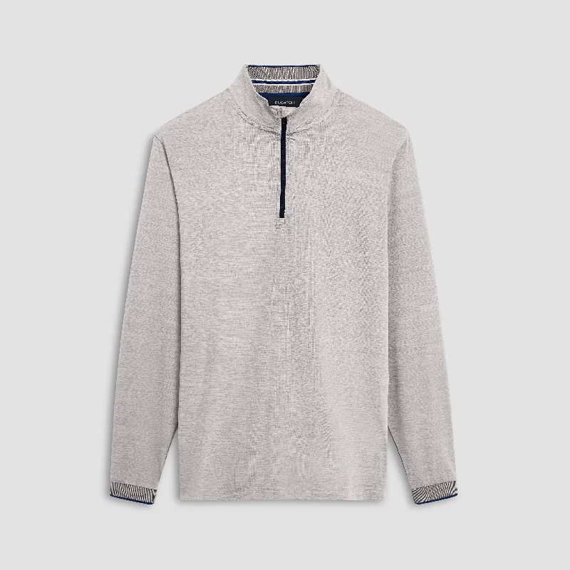 Men's Cable - Knit Pullover in Cream with a Traditional Pattern for a Timeless AppealPerformance Quarter-Zip Pullover Men's Cable - Knit Pullover in Cream with a Traditional Pattern for a Timeless AppealPerformance Quarter-Zip Pullover