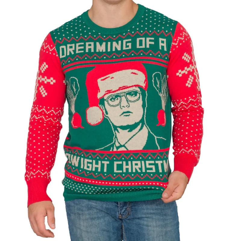 Slim Fit Men's Long - Sleeve Cotton - Linen Blend Sweater in Beige for a Summer Casual LookThe Office Dwight Schrute Christmas Beets Ugly Christmas Sweater Slim Fit Men's Long - Sleeve Cotton - Linen Blend Sweater in Beige for a Summer Casual LookThe Office Dwight Schrute Christmas Beets Ugly Christmas Sweater