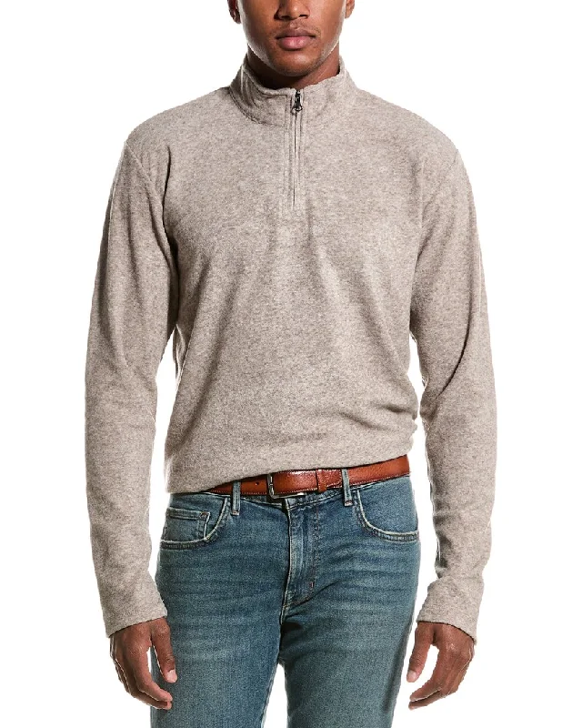 Slim Fit Men's Long - Sleeve Cotton - Linen Blend Sweater in Beige for a Summer Casual LookVintage 1946 Soft Brushed Sweater Knit 1/4-Zip Pullover Slim Fit Men's Long - Sleeve Cotton - Linen Blend Sweater in Beige for a Summer Casual LookVintage 1946 Soft Brushed Sweater Knit 1/4-Zip Pullover