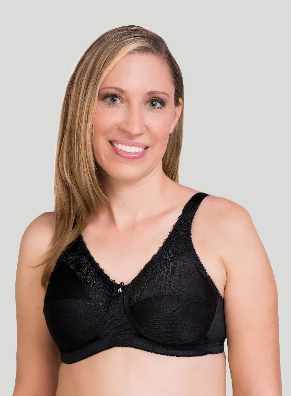 Trulife: Barbara Lace Mastectomy Bra Black