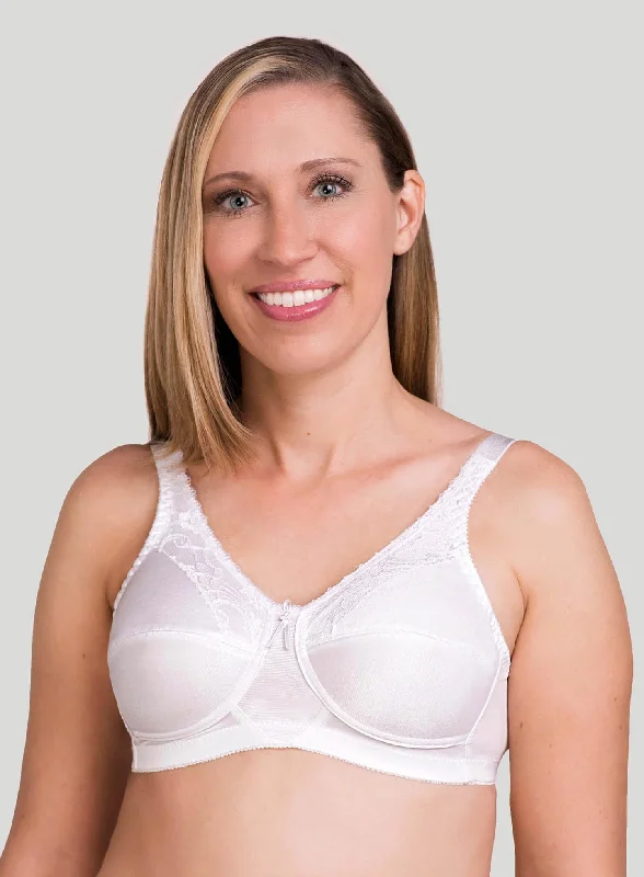 Trulife: Barbara Lace Mastectomy Bra White