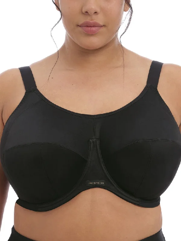 plunge bras for low cut topsEnergise Sports Bra - Black