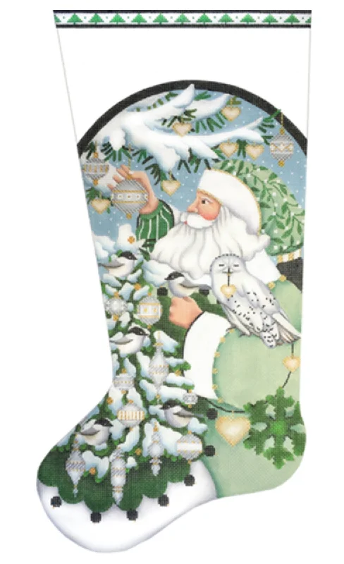 1961 Wintergreen Santa Stocking