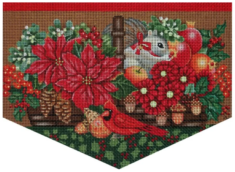 2180 Christmas Basket Stocking Cuff