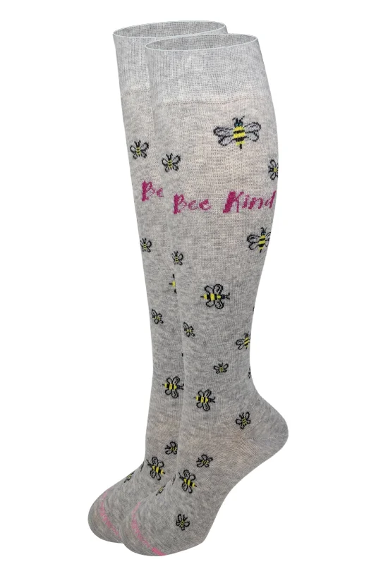 Knee High Compression Socks | Bee Kind Design | Women's (1 Pair)