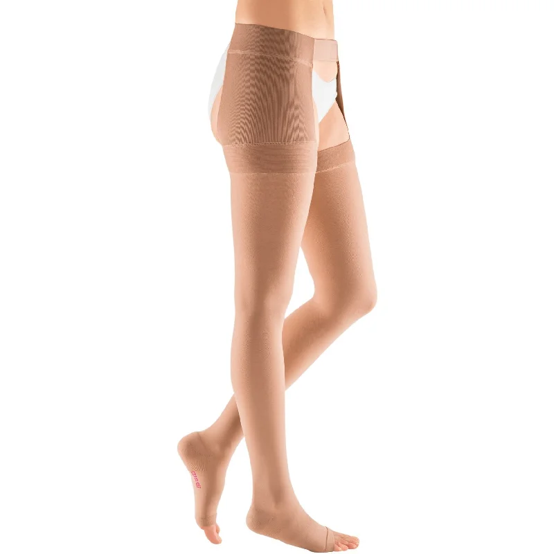 Mediven Plus 30-40 mmHg Thigh High w/Attachment, Open Toe