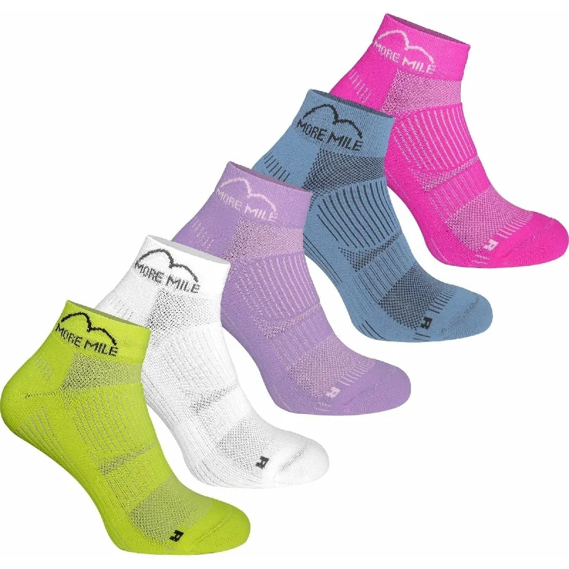 More Mile London 2.0 (5 Pack) Eco Friendly Running Socks - Multi