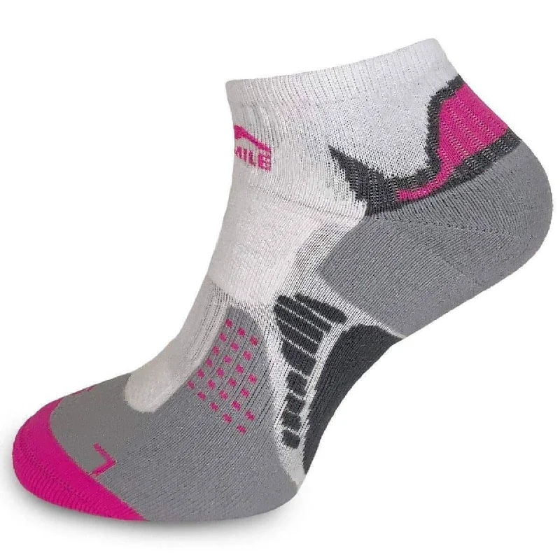 More Mile San Diego Running Socks - White