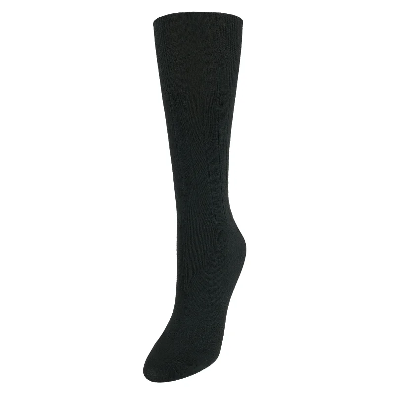 Windsor Collection Women's Cotton Blend Comfort Top Circulation Dress Socks