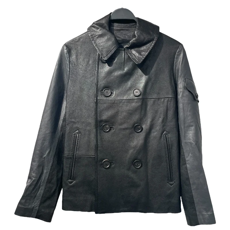 Men leather raincoats with a waterproof membrane for staying dry in wet conditionsY's/Leather Jkt/1/Black/Leather/YF-Y79-875 Men leather raincoats with a waterproof membrane for staying dry in wet conditionsY's/Leather Jkt/1/Black/Leather/YF-Y79-875