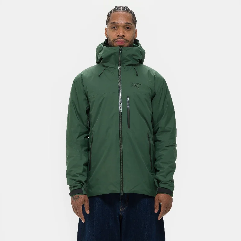 Men coats with a water - resistant finish for light rain and splashesBeta Insulated Jacket in Eden Men coats with a water - resistant finish for light rain and splashesBeta Insulated Jacket in Eden
