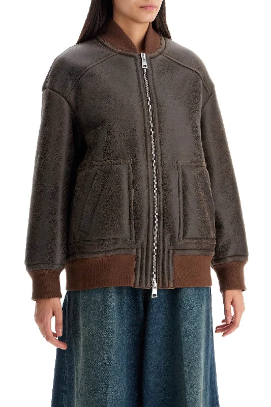 Blancha Shearling Bomber Jacket