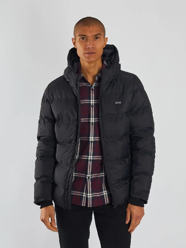Men coats with a drawstring waist for a customizable fitScott Jacket New Black