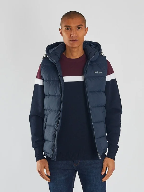 Men coats with a soft fleece interior for extra warmth and comfortTate Gilet North Navy Men coats with a soft fleece interior for extra warmth and comfortTate Gilet North Navy
