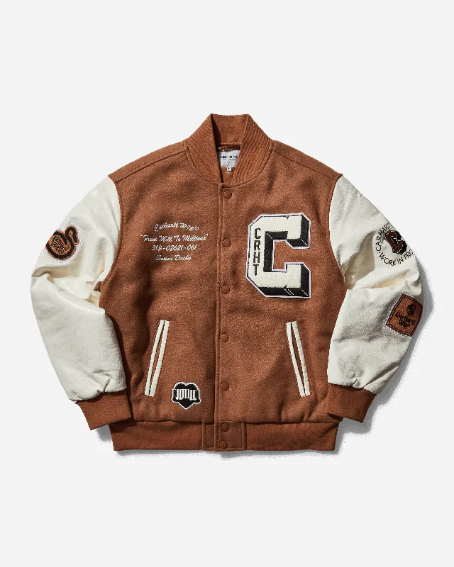 Men coats with a soft fleece interior for extra warmth and comfortMen's Brown Ducks Bomber Jacket Hamilton Brown / Wax Men coats with a soft fleece interior for extra warmth and comfortMen's Brown Ducks Bomber Jacket Hamilton Brown / Wax