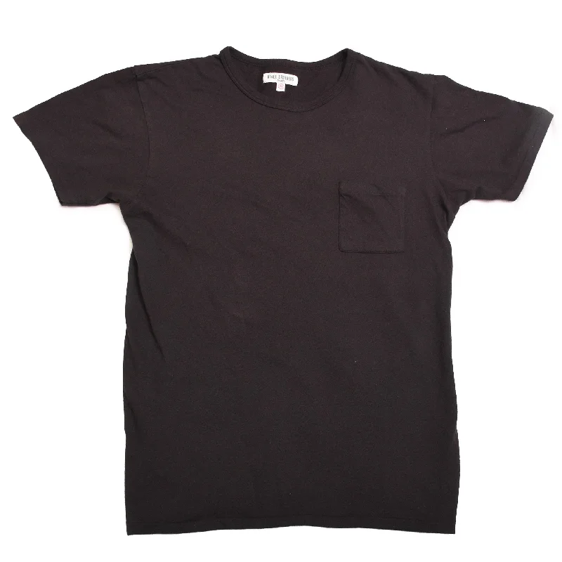 Men leather vests with a zip - front for easy layering and a cool biker - inspired styleHimel Bros. Black Pocket Tee Men leather vests with a zip - front for easy layering and a cool biker - inspired styleHimel Bros. Black Pocket Tee