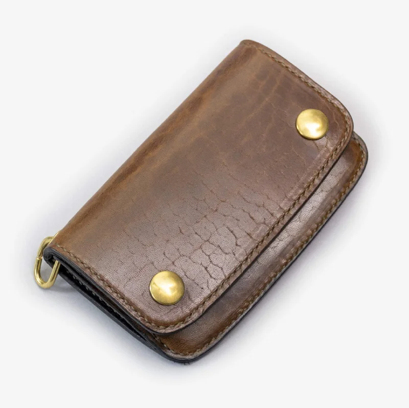 Men leather blouson jackets with a drawstring hem for a customizable fitHimel Bros. x The Black Acre Mini Trucker Wallet