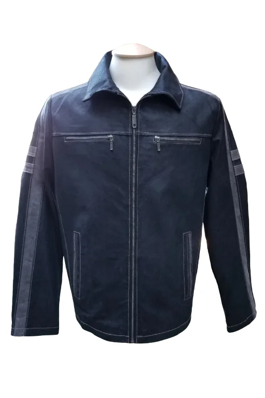 Men leather chore jackets with a durable waxed - leather finish for a rustic and hard - wearing optionJacket 47586 Men leather chore jackets with a durable waxed - leather finish for a rustic and hard - wearing optionJacket 47586