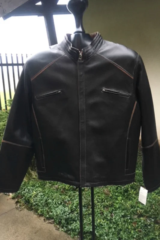 Men leather blazers with a modern fit for a stylish office - to - evening optionJez Leather 8129 Men leather blazers with a modern fit for a stylish office - to - evening optionJez Leather 8129