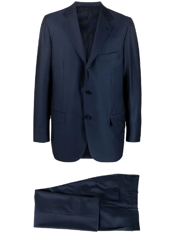 Men coats with a wind - resistant outer layer for blustery weatherKiton Pre Men's Suit blue Men coats with a wind - resistant outer layer for blustery weatherKiton Pre Men's Suit blue
