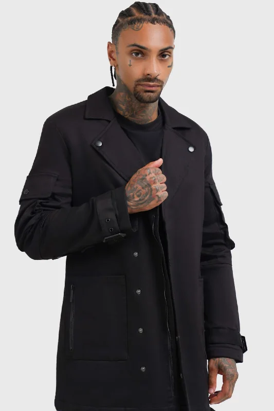 Men coats with a drawstring waist for a customizable fitLucid Travels Trench Coat