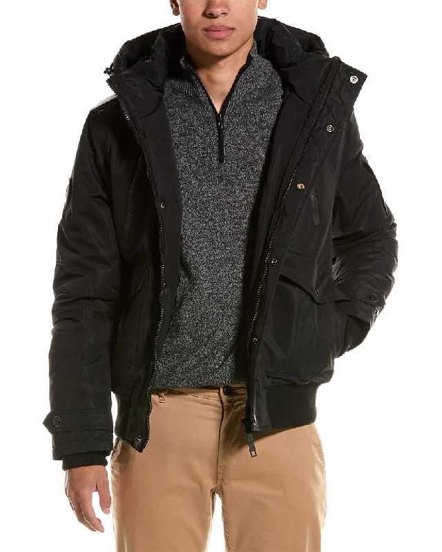 Men coats with multiple inner pockets for convenient storage of essentialsPoint Zero Mpro Coated Bomber Jacket Men coats with multiple inner pockets for convenient storage of essentialsPoint Zero Mpro Coated Bomber Jacket