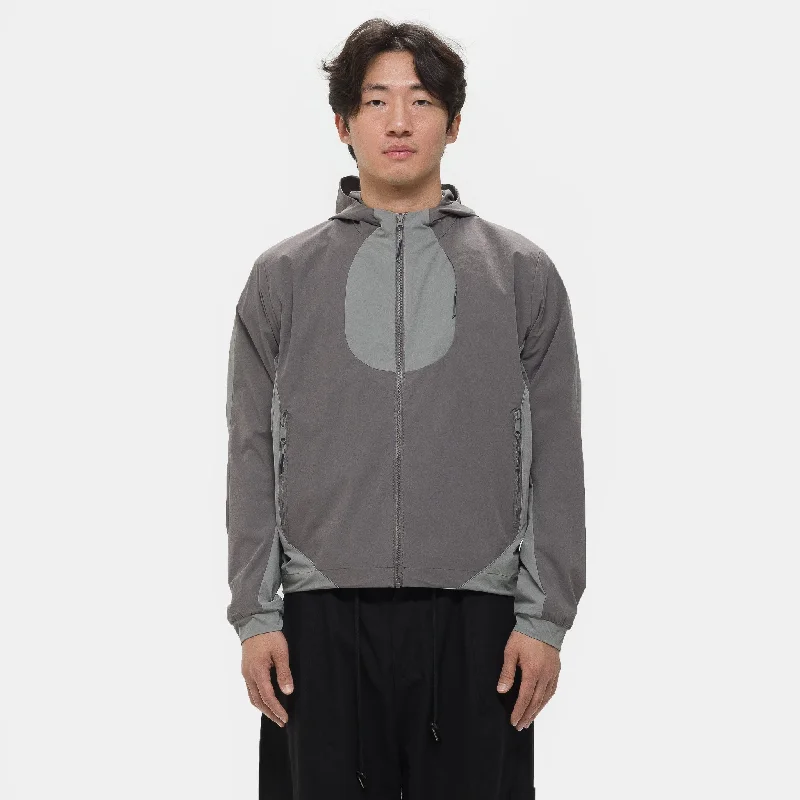 Men coats with a stand - up collar for a sleek and modern lookSoft Comp Hooded Jacket in Shadow/Slate Men coats with a stand - up collar for a sleek and modern lookSoft Comp Hooded Jacket in Shadow/Slate