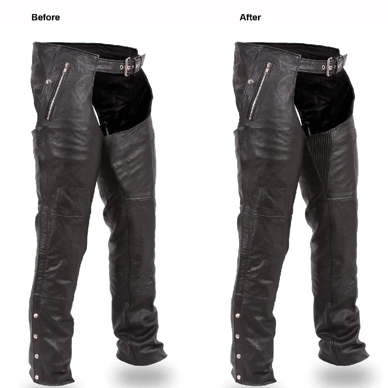 Men leather denim jackets with a combination of leather and denim for a unique hybrid styleChap Thigh Extension (Pair) Men leather denim jackets with a combination of leather and denim for a unique hybrid styleChap Thigh Extension (Pair)