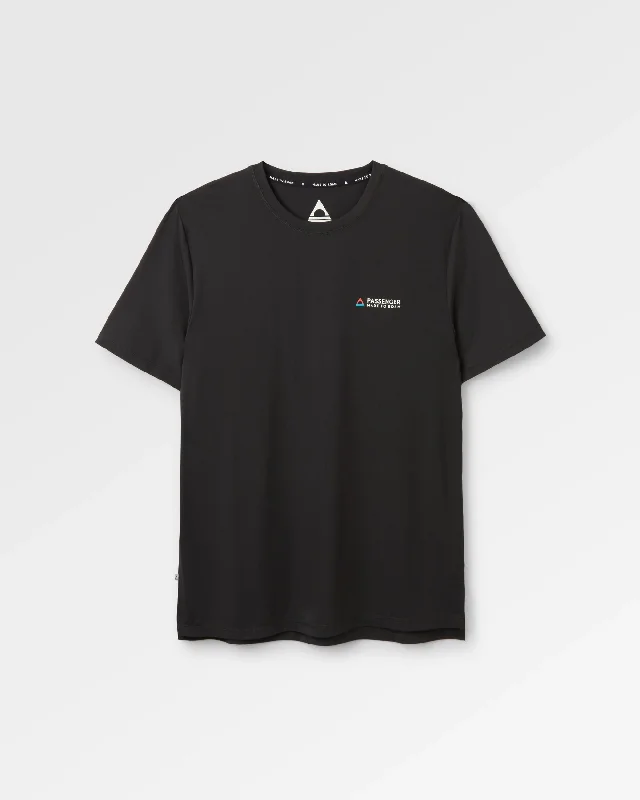 Men waistcoats with a built - in media pocket for tech - savvy usersAll Day Active Recycled T-Shirt - Black Men waistcoats with a built - in media pocket for tech - savvy usersAll Day Active Recycled T-Shirt - Black