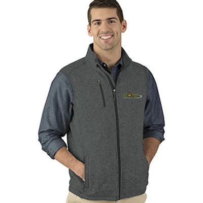 Stretch - fabric men vest for unrestricted movement during activitiesCharles River Men's Pacific Heathered Vest Stretch - fabric men vest for unrestricted movement during activitiesCharles River Men's Pacific Heathered Vest