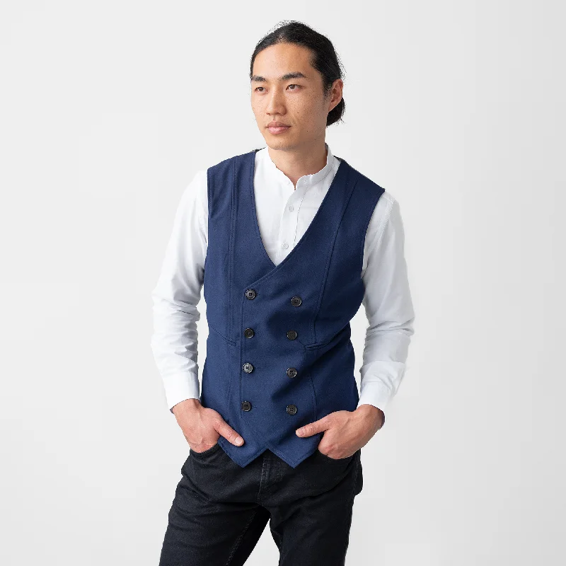 Embroidered men waistcoats with intricate designs for a unique lookMen's Double Breasted Navy Vest Embroidered men waistcoats with intricate designs for a unique lookMen's Double Breasted Navy Vest