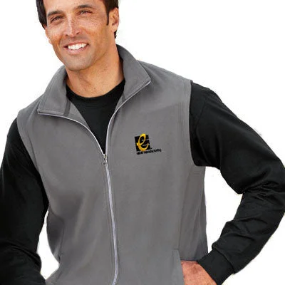 Men vest with a zip - off hood for added protection in inclement weatherPort Authority Men's Microfleece Vest Men vest with a zip - off hood for added protection in inclement weatherPort Authority Men's Microfleece Vest