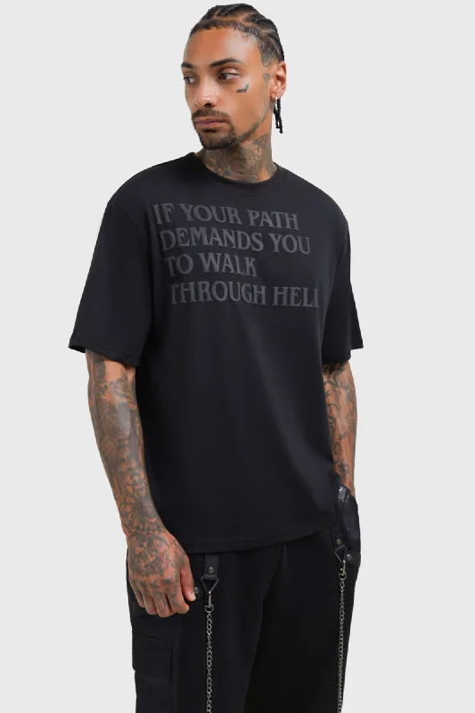 Tailored men vest to pair with a three - piece suitWalk Thru Hell Boxy T-Shirt