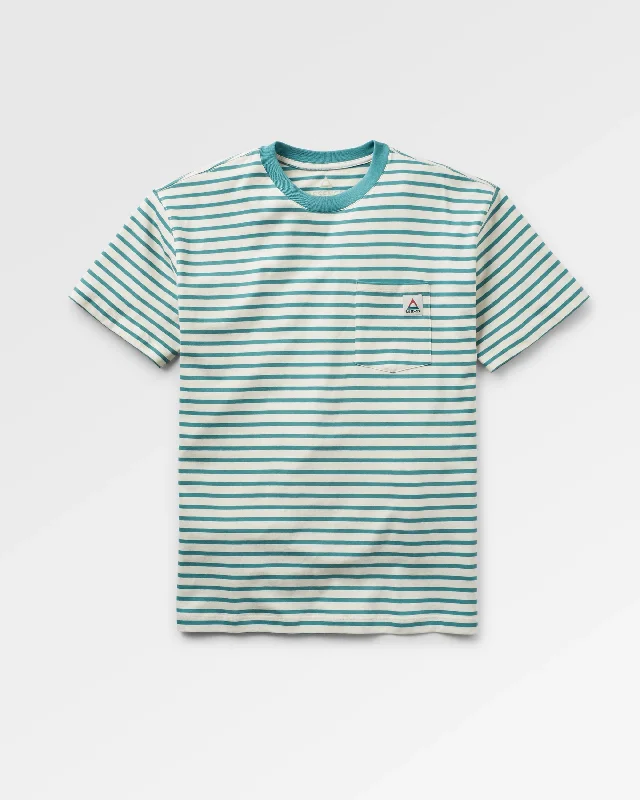 Cotton - blend men waistcoats for everyday casual wearZen Recycled Relaxed Fit T-Shirt - Deep Sea Stripe Cotton - blend men waistcoats for everyday casual wearZen Recycled Relaxed Fit T-Shirt - Deep Sea Stripe
