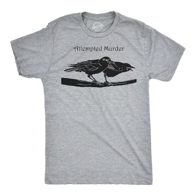 Men's moisture - wicking athletic t - shirts for intense workoutsAttempted Murder Men's T Shirt Men's moisture - wicking athletic t - shirts for intense workoutsAttempted Murder Men's T Shirt